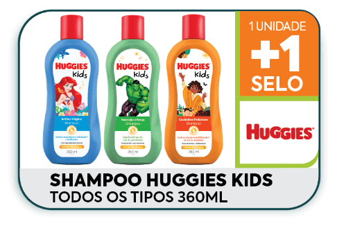Shampoo Huggies Kids - todos os tipos 360ml